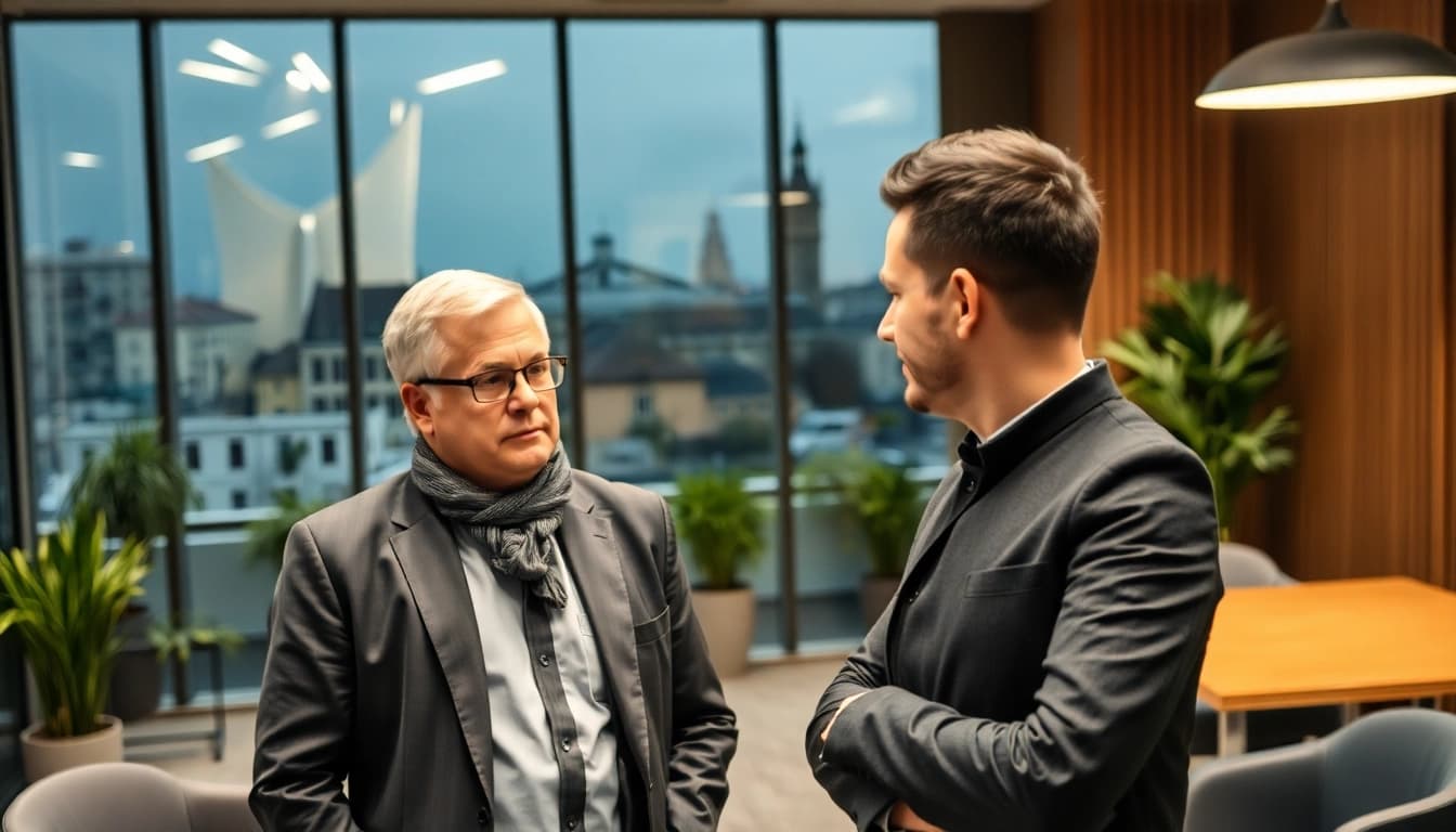 Headhunter Köln bei einem Vorstellungsgespräch in modernem Büro.