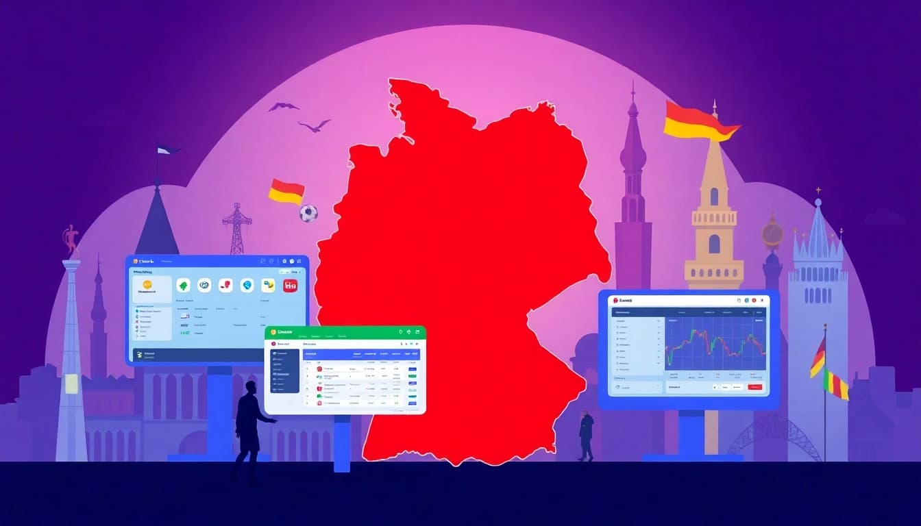 Neue Wettanbieter Deutschland: showcasing diverse online betting platforms available in Germany.