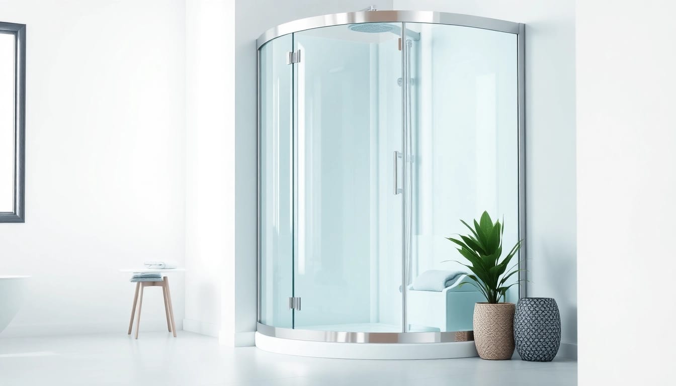 Erleben Sie die duschkabine 100x100 pendeltür mit moderner Gestaltung und elegantem Glasdesign.