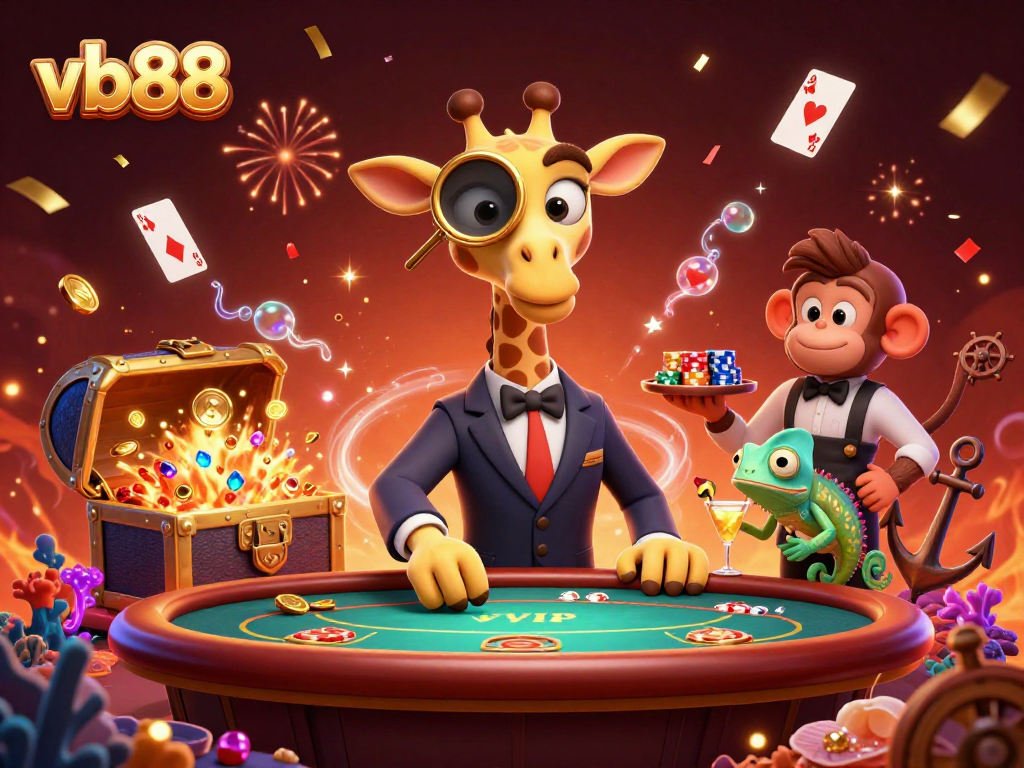 Experience thrilling gameplay at vb88 with vibrant casino characters and dazzling elements.