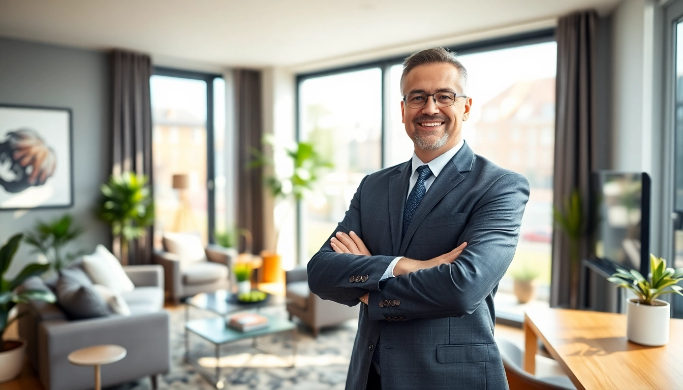 Immobilienmakler Frankfurt Ginnheim präsentiert modernes Wohnraumdesign für potenzielle Käufer.