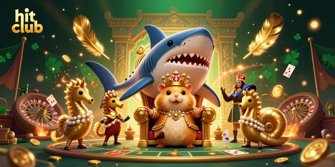 Engage in thrilling live casino action at hit club surrounded by golden treasures and vibrant characters.