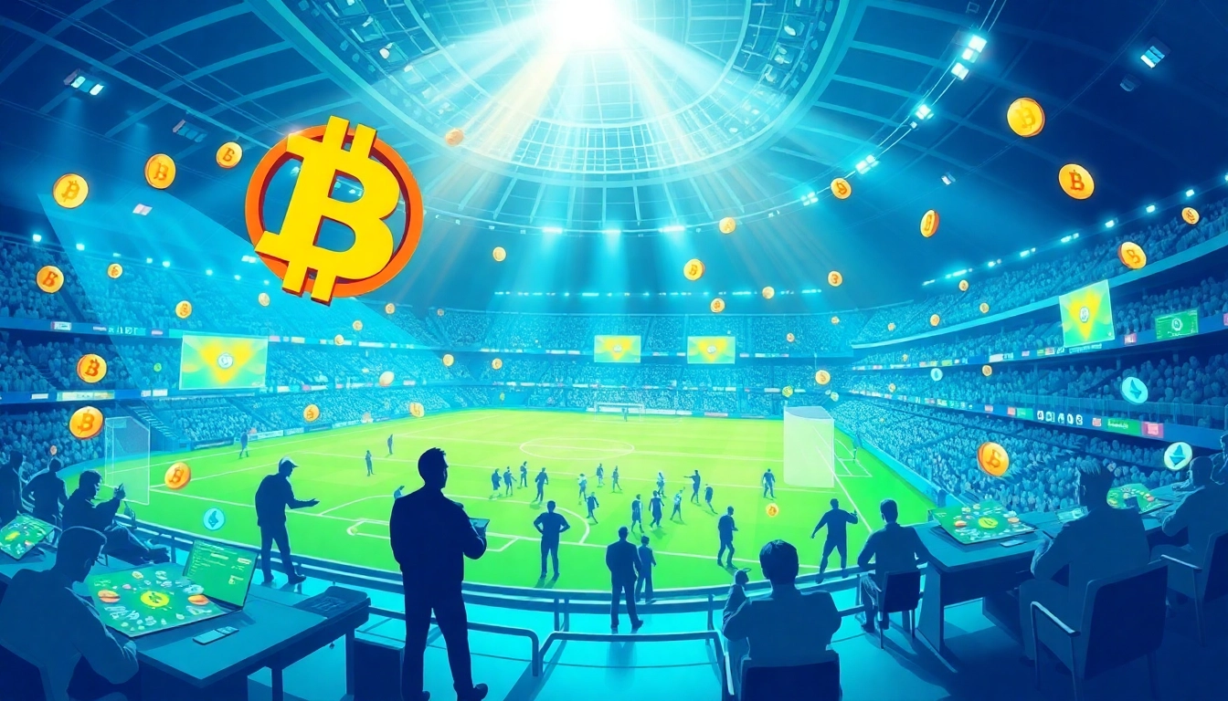 Experience the excitement of crypto sports betting with vibrant visuals and engaging activities.