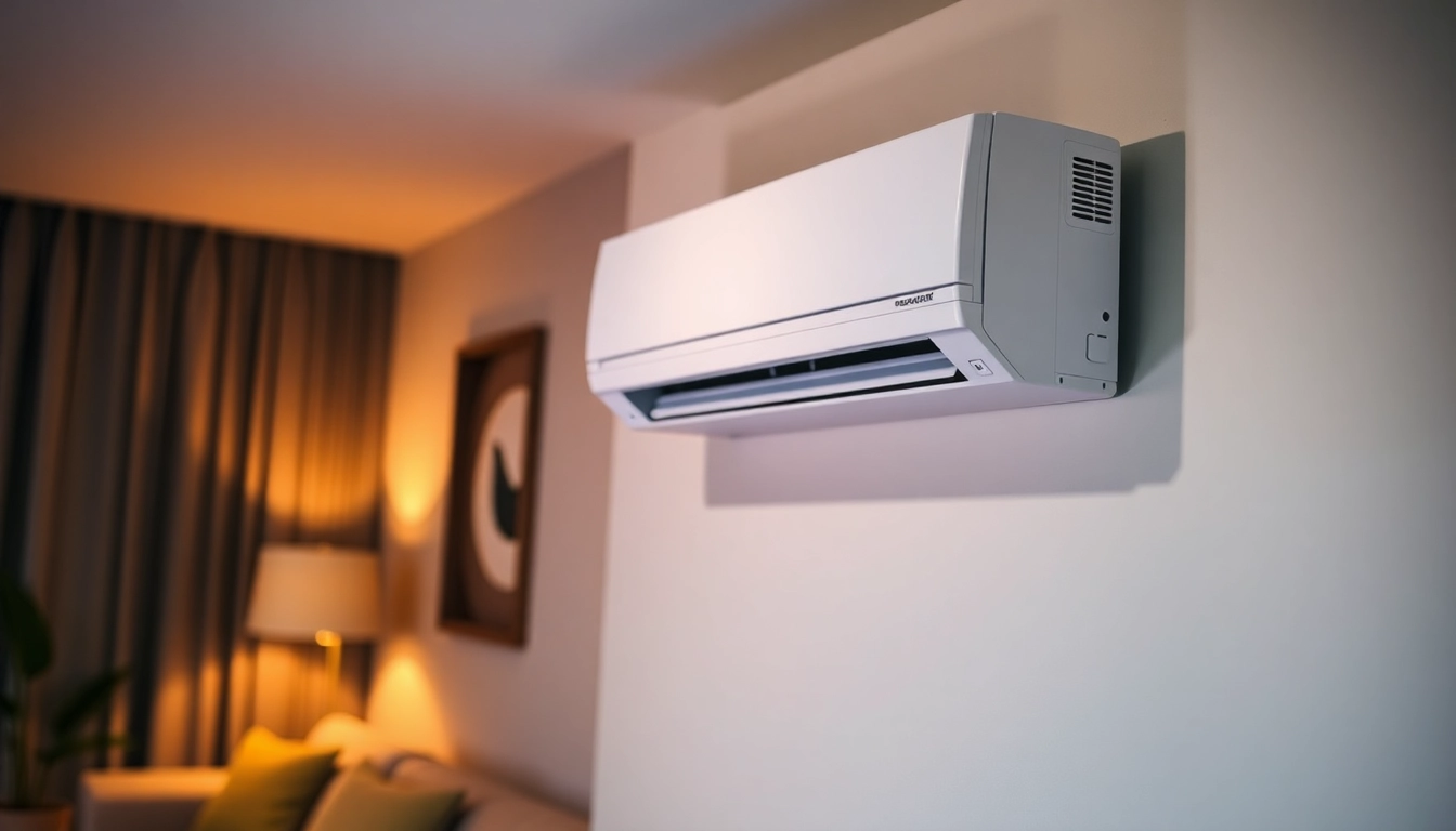 Watch experts klimaanlagen installieren lassen efficiently, showcasing high-quality installation of a sleek air conditioning unit.