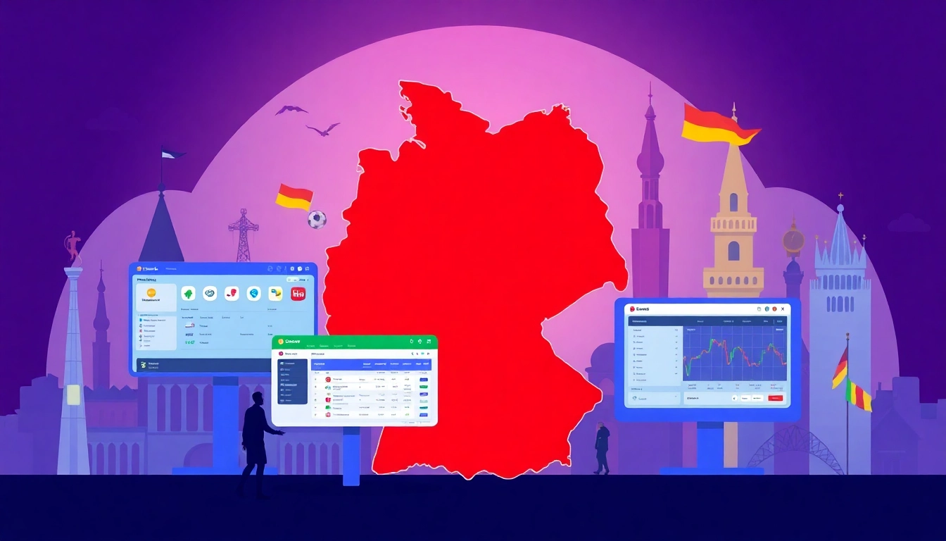 Neue Wettanbieter Deutschland: showcasing diverse online betting platforms available in Germany.