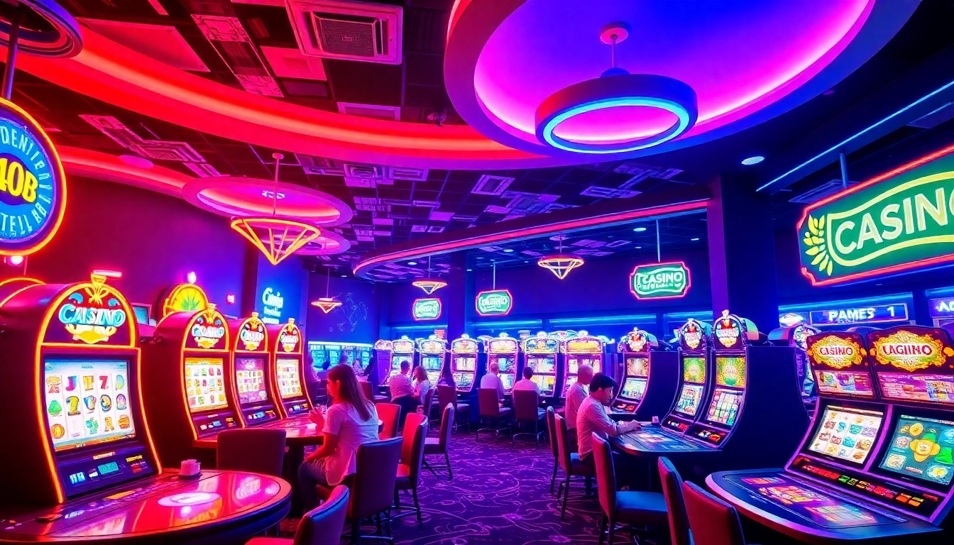 Exciting gameplay experience at Casinos ohne Lizenz in Deutschland featuring colorful slot machines.