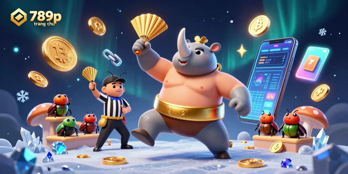 Experience thrilling gameplay at 789p trang chủ with a dynamic casino scene featuring mythical characters and crypto elements.