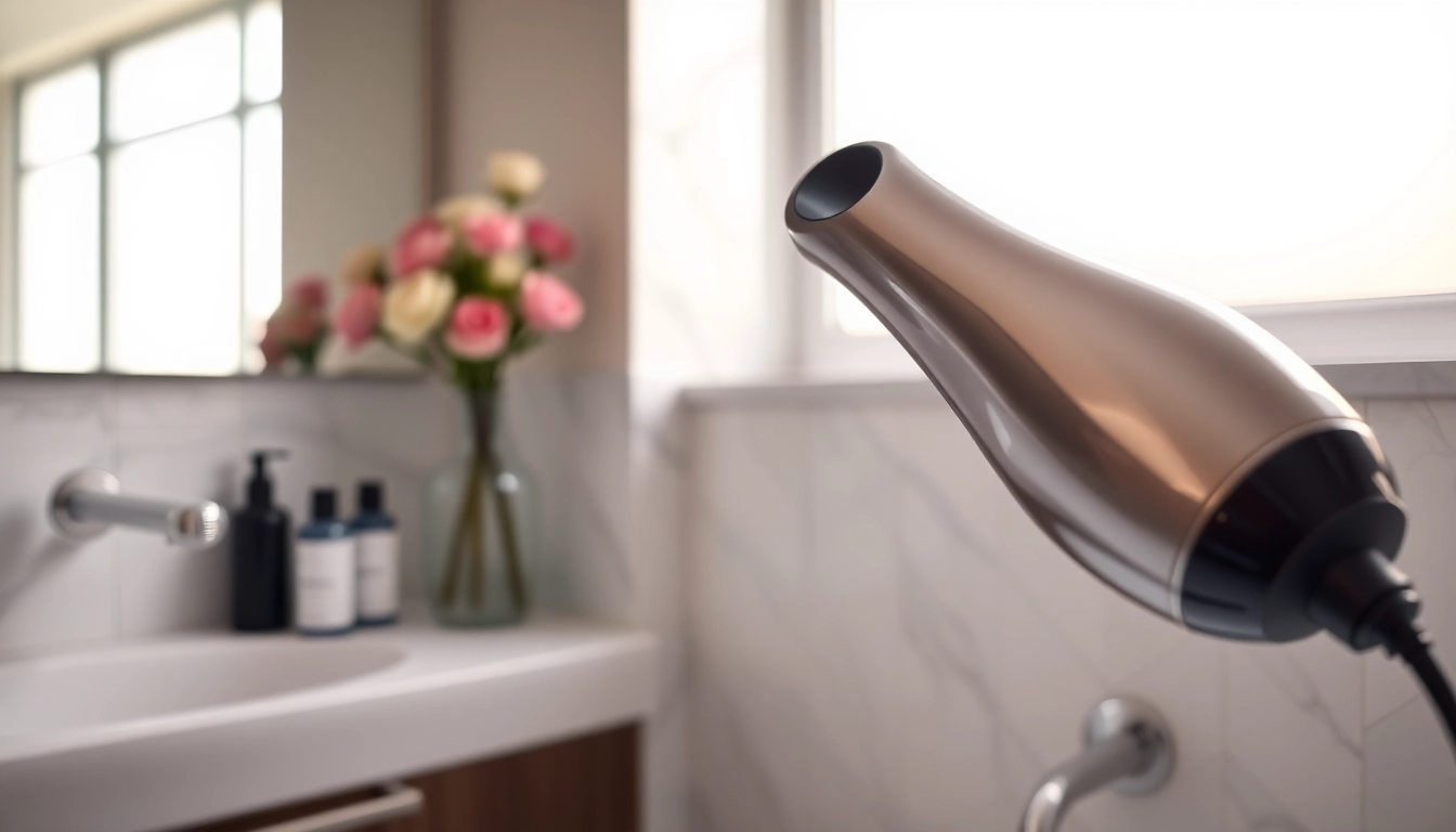 Die laifen swift Haartrockner zeigt elegantes Design und Leistung im Badezimmer.