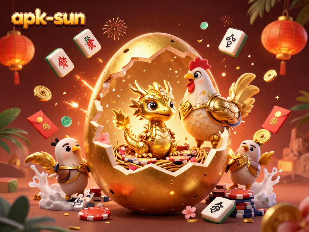 Engage in thrilling gameplay at apk-sun with a vibrant scene of iconic casino elements.