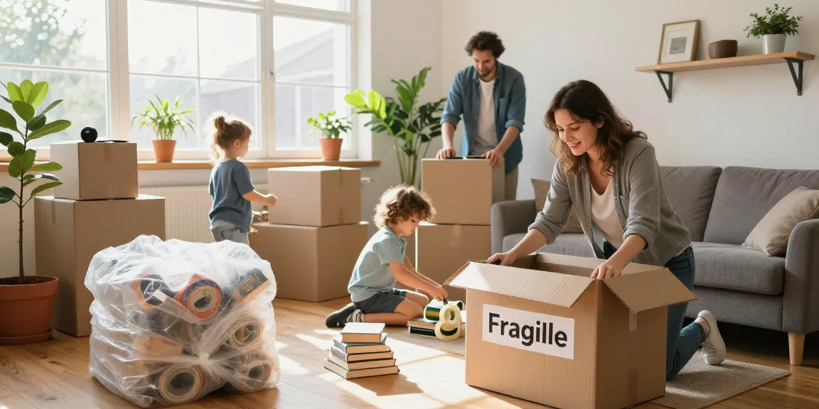 Umzugsunternehmen Bruchsal hilft Familien beim Umzug in eine neue Wohnung.