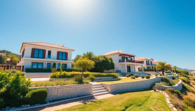 Showcase stunning villas as ideal immobilien in Nordzypern, highlighting their beautiful architecture and surroundings.