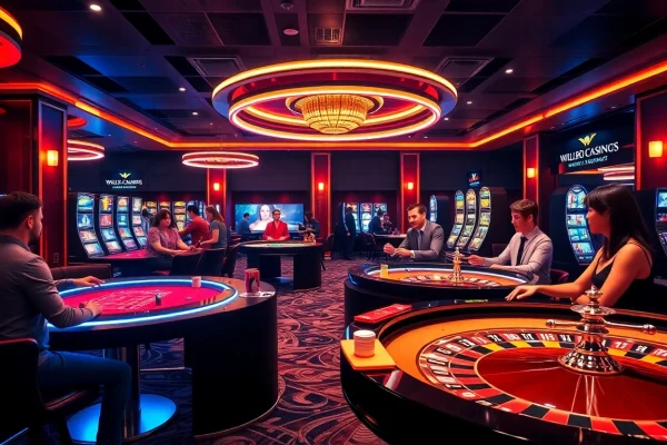 Experience thrilling gameplay at casino online schweiz with vibrant gaming tables and engaging players.