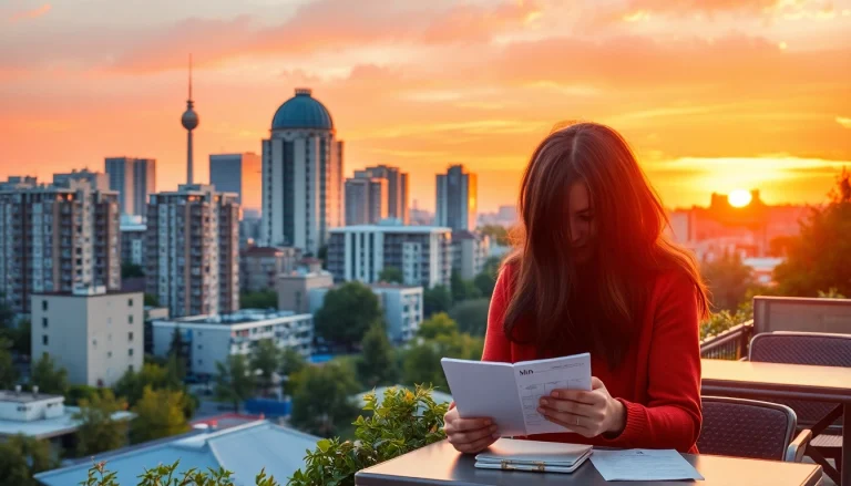 Calculate Baufinanzierung Berlin options while enjoying the stunning skyline view.