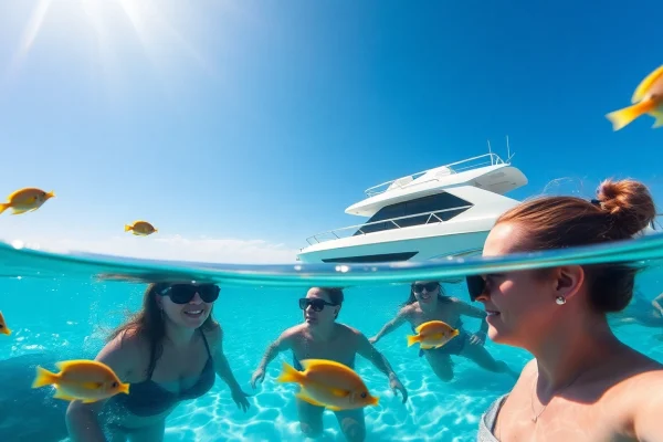 Tauchschüler erleben atemberaubendes Tauchen an der Tauchschule Playa del Carmen.