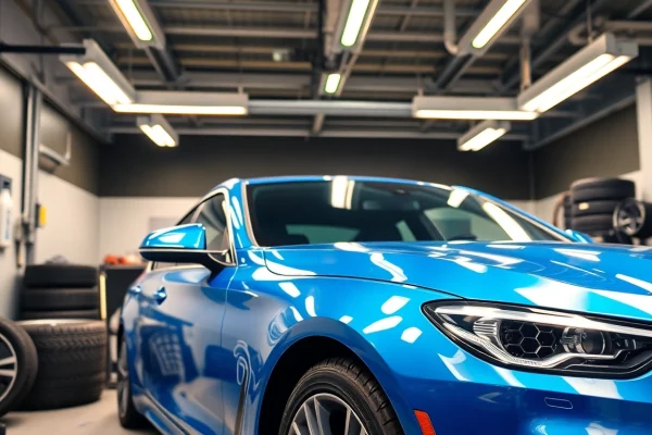 Leasing Aufbereitung Preise München: Frisch aufbereitetes Leasingfahrzeug in professioneller Atmosphäre zeigt hohe Qualität.