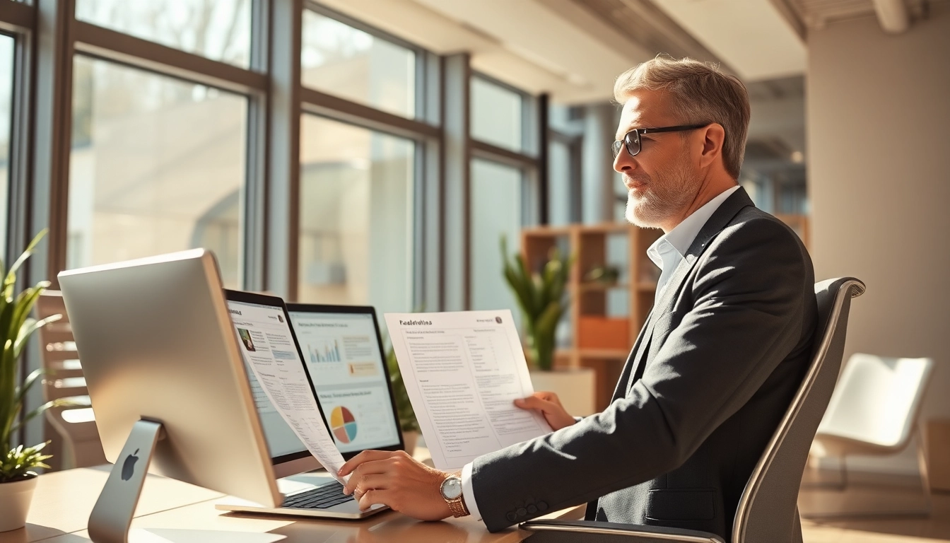 Headhunter Bielefeld rekrutiert hochqualifizierte Kandidaten in einem modernen Büro.