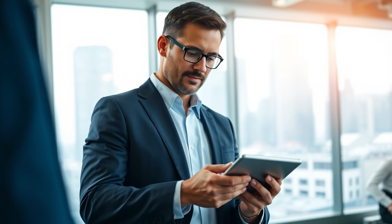 Der Headhunter Schweiz berät Kandidaten in einem modernen Bürosetting.