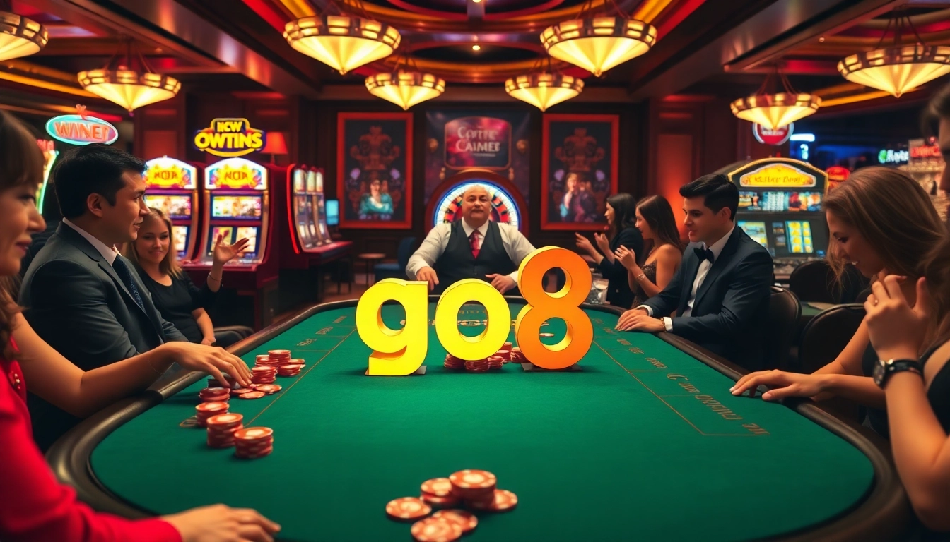 Experience thrilling gameplay at go8 casino with strategic betting on vibrant table games.