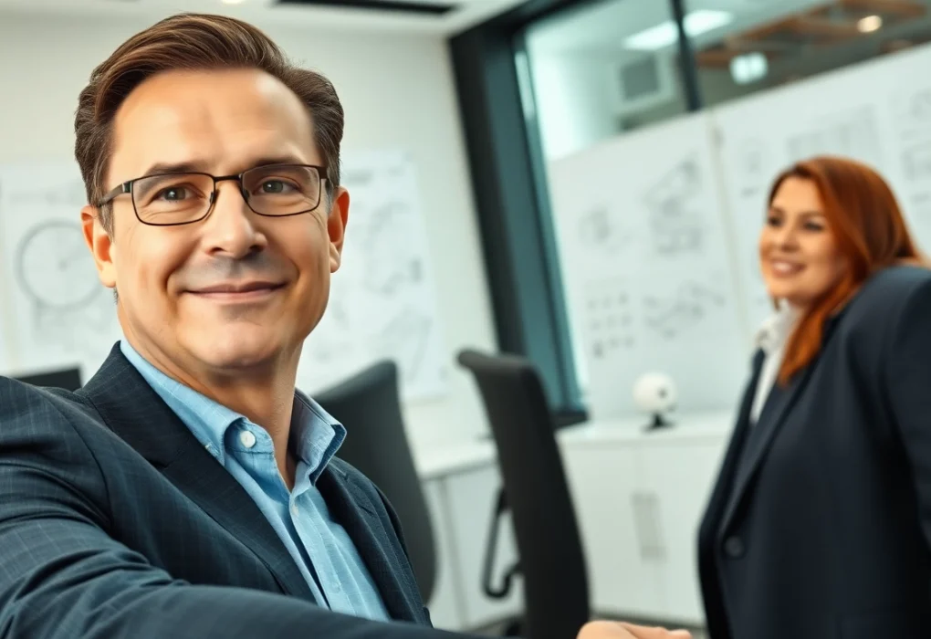 Headhunter Ingenieure engaged in a professional meeting with an engineering candidate.