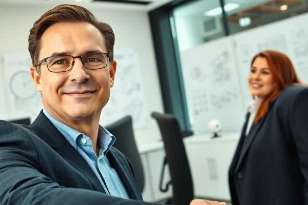 Headhunter Ingenieure engaged in a professional meeting with an engineering candidate.